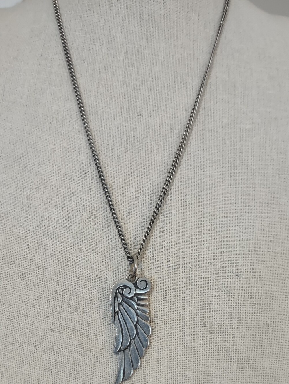 King Baby 3D 925 SS Angel Wing Pendant Chain 24"